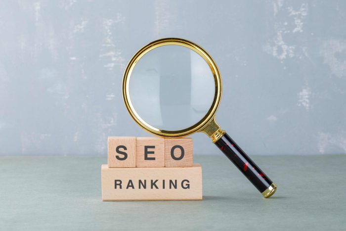 conceptual-seo-analysis-business-with-wooden-blocks-with-words-it-magnifying-glass-side-view-min (1) What is SERP Rank